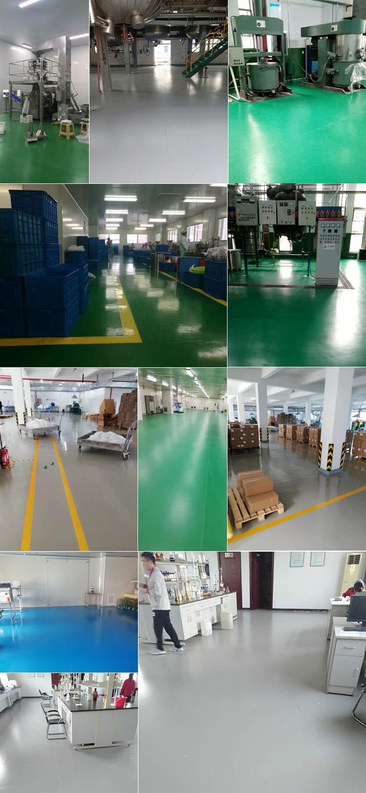 工廠廠房車間地板地坪，實(shí)驗(yàn)室地面地板，凈化車間地面地板鋪裝PVC塑膠地板材料